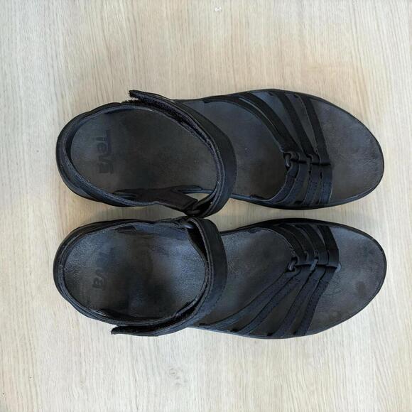 Teva Outdoor Hiking Athletic Black Size 10 Strappy women - Hiking Sandals - Picture 8 of 9
